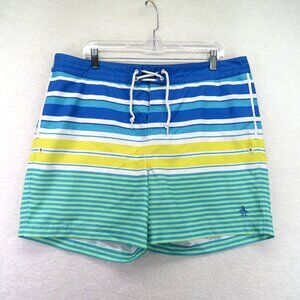 Original Penguin Swim Trunks Mens 38 Board Shorts Mesh Lined Pockets‎ Swimwear